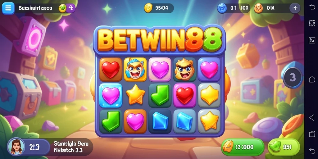 Tampilan gameplay <strong>BETWIN88</strong> yang cerah dan penuh tantangan.