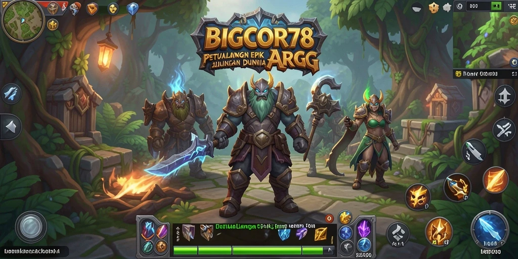 Tangkapan layar gameplay mendebarkan dari BIGCOR78 dalam petualangan ARPG.