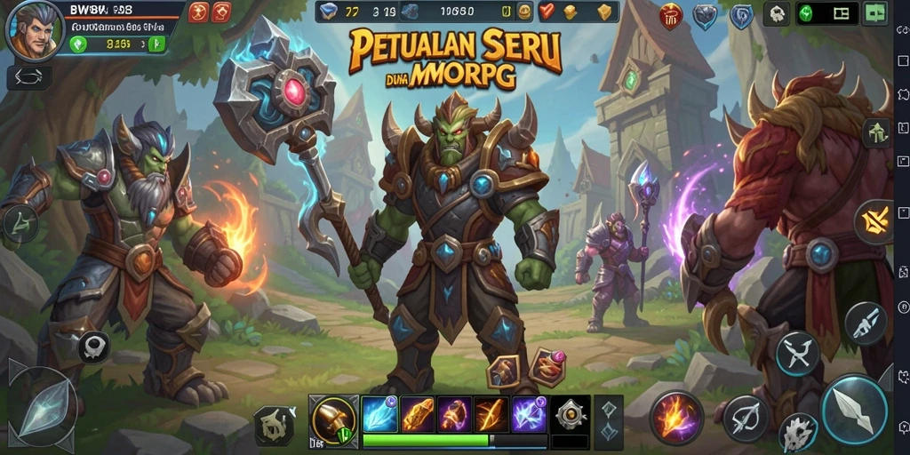 Tampilan gameplay BW888 yang menakjubkan dalam dunia MMORPG.