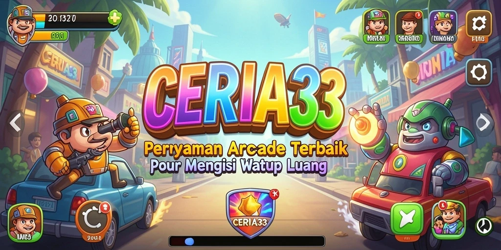 Tangkapan layar gameplay CERIA33 yang menunjukkan aksi arcade yang menyenangkan.