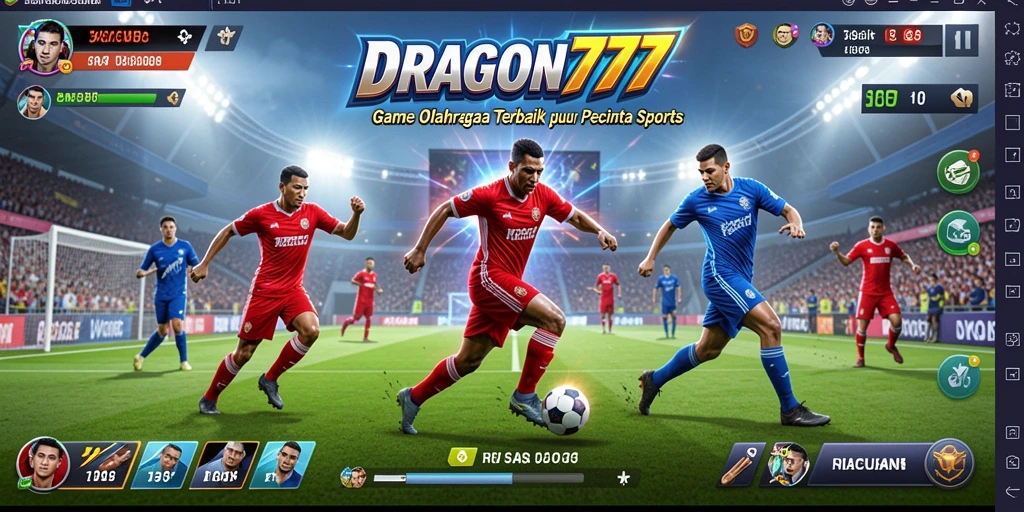 Tampilan gameplay seru DRAGON777 saat pertandingan olahraga.