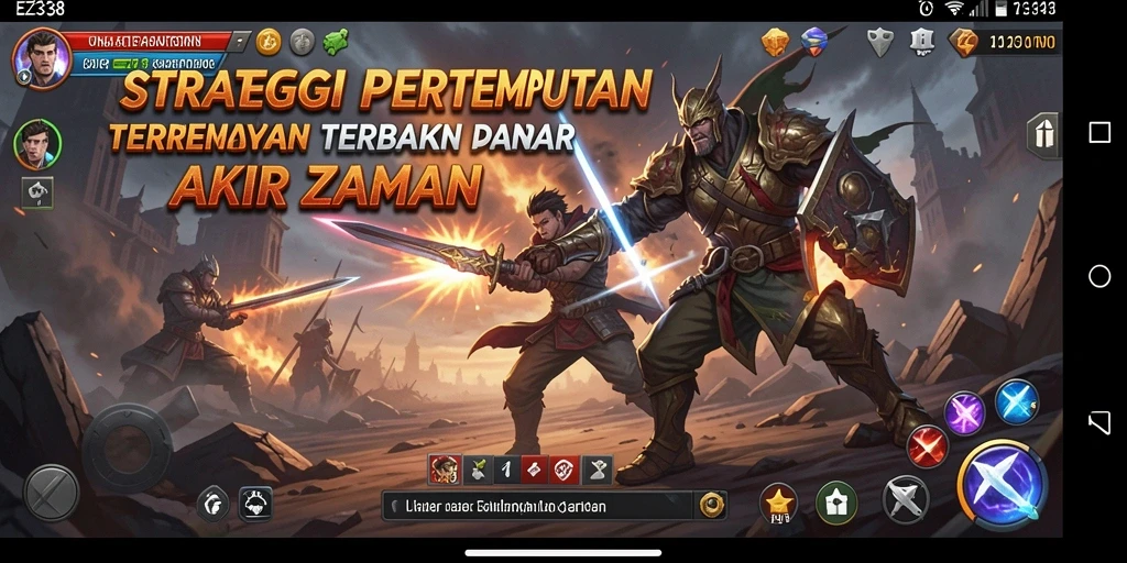 Tampilan gameplay menegangkan dan strategis dari EZ338.