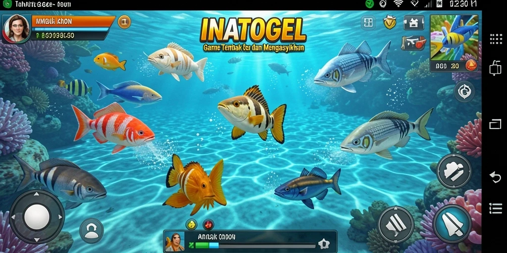 Tampilan gameplay Tembak Ikan INATOGEL yang seru dan menarik.