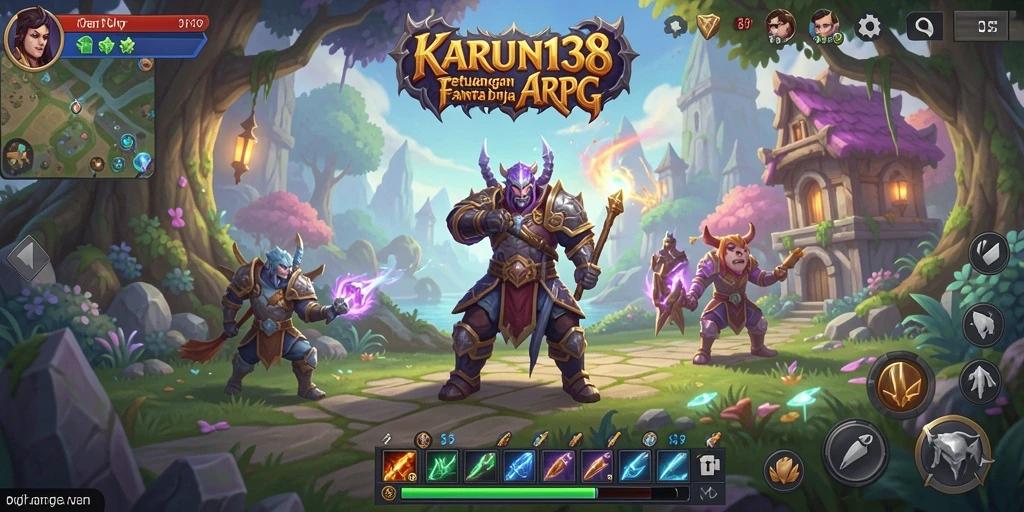 Screenshot gameplay menampilkan aksi intens di dunia ARPG.