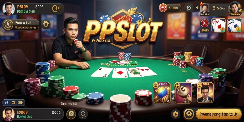 Tampilan gameplay poker di PP8SLOT yang mengasyikkan.