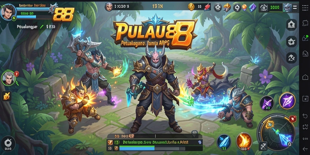 Tampilan seru gameplay ARPG PULAU88 yang menantang.