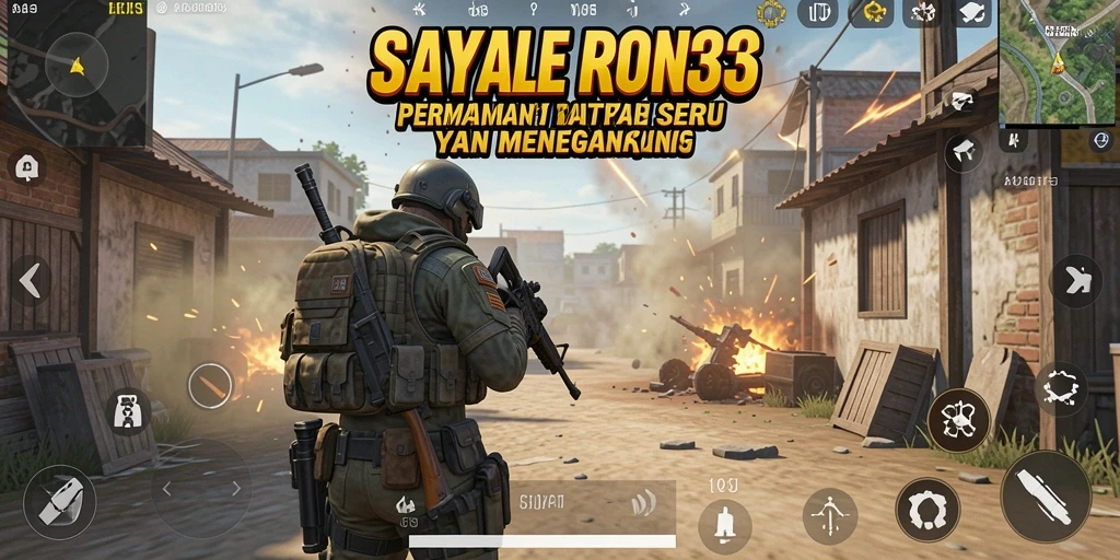 Tampilan gameplay menegangkan di SAYAP33 saat bertarung di arena Battle Royale.