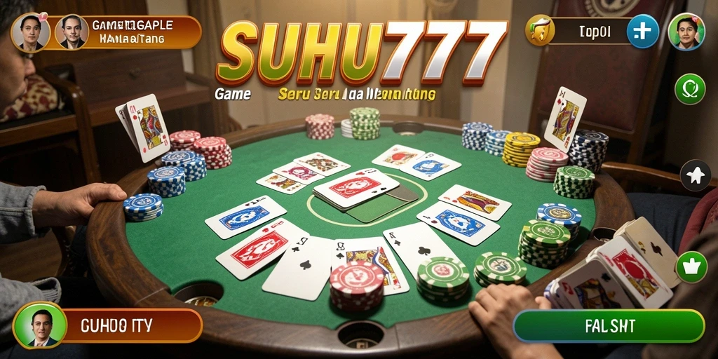 Screenshot gameplay <strong>Suhu777</strong> yang menunjukkan aksi seru permainan Gaple.