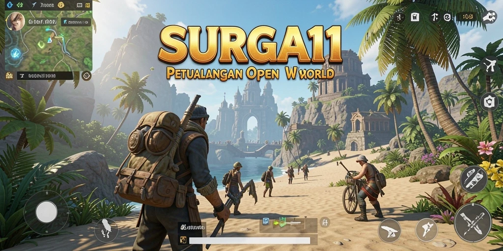 Tangkapan layar SURGA11 menampilkan gameplay mendebarkan dalam dunia Open World.